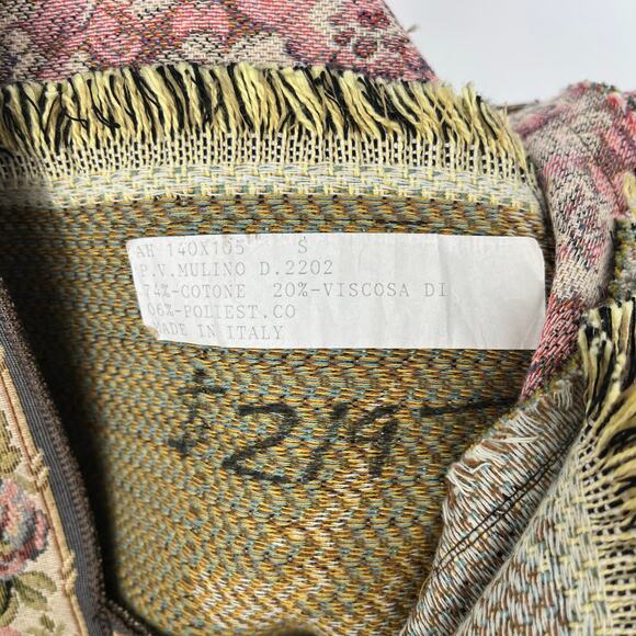 Vintage Italian Tapestry Nobel Pastorale Francois Boucher Courting Couple - Picture 14 of 14